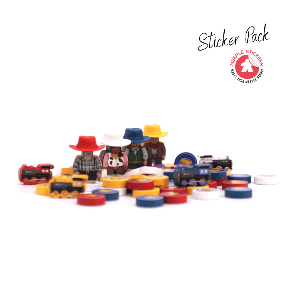 Meeple Sticker Great Western Trail Sticker Set 2nd Edition beidseitig