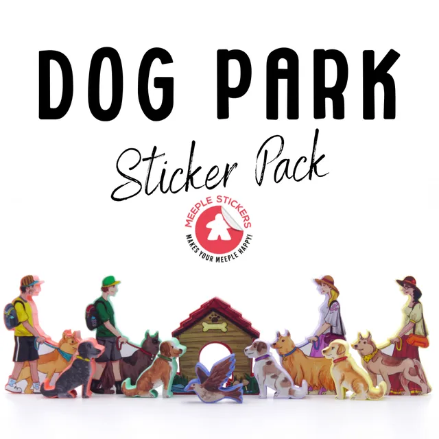 Meeple Sticker Stickers Dog Park Sticker Set Hunde
