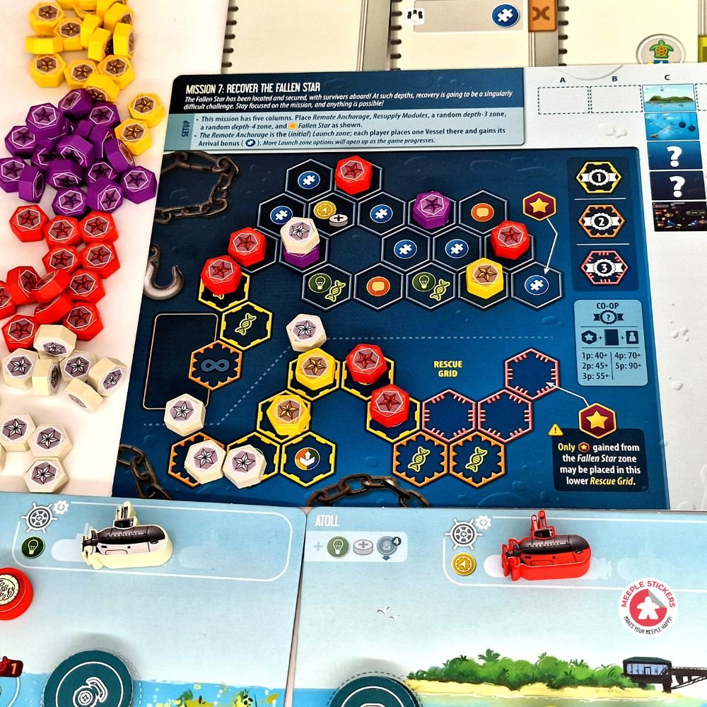 Meeple Sticker Endeavor Deep Sea Sticker Set Aufkleber