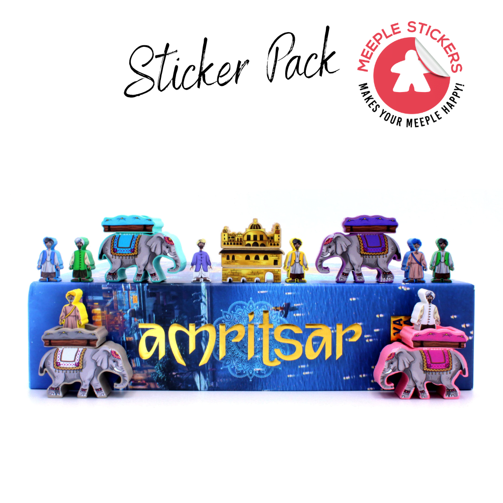 Meeple Sticker Amritsar Sticker Set Meeple Aufkleber
