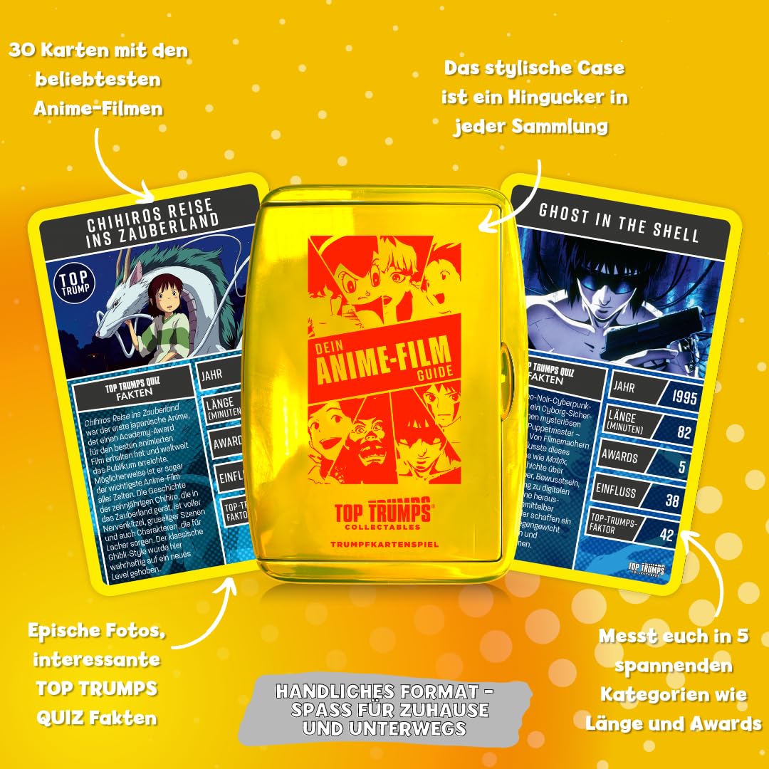 Winning Moves TOP TRUMPS Collectables Anime Kartenspiel ab 6 Jahren