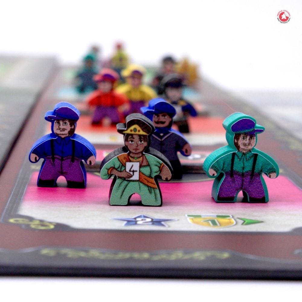 Meeple Stickers Nucleum Court of Progress Sticker Set Aufkleber