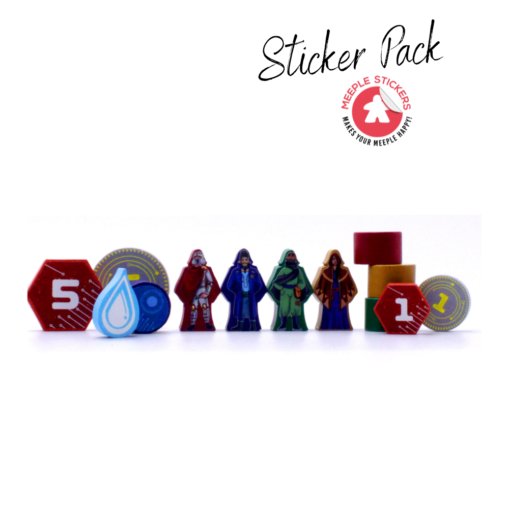 Meeple Sticker Stickers Dune Imperium Sticker-Set doppelseitig