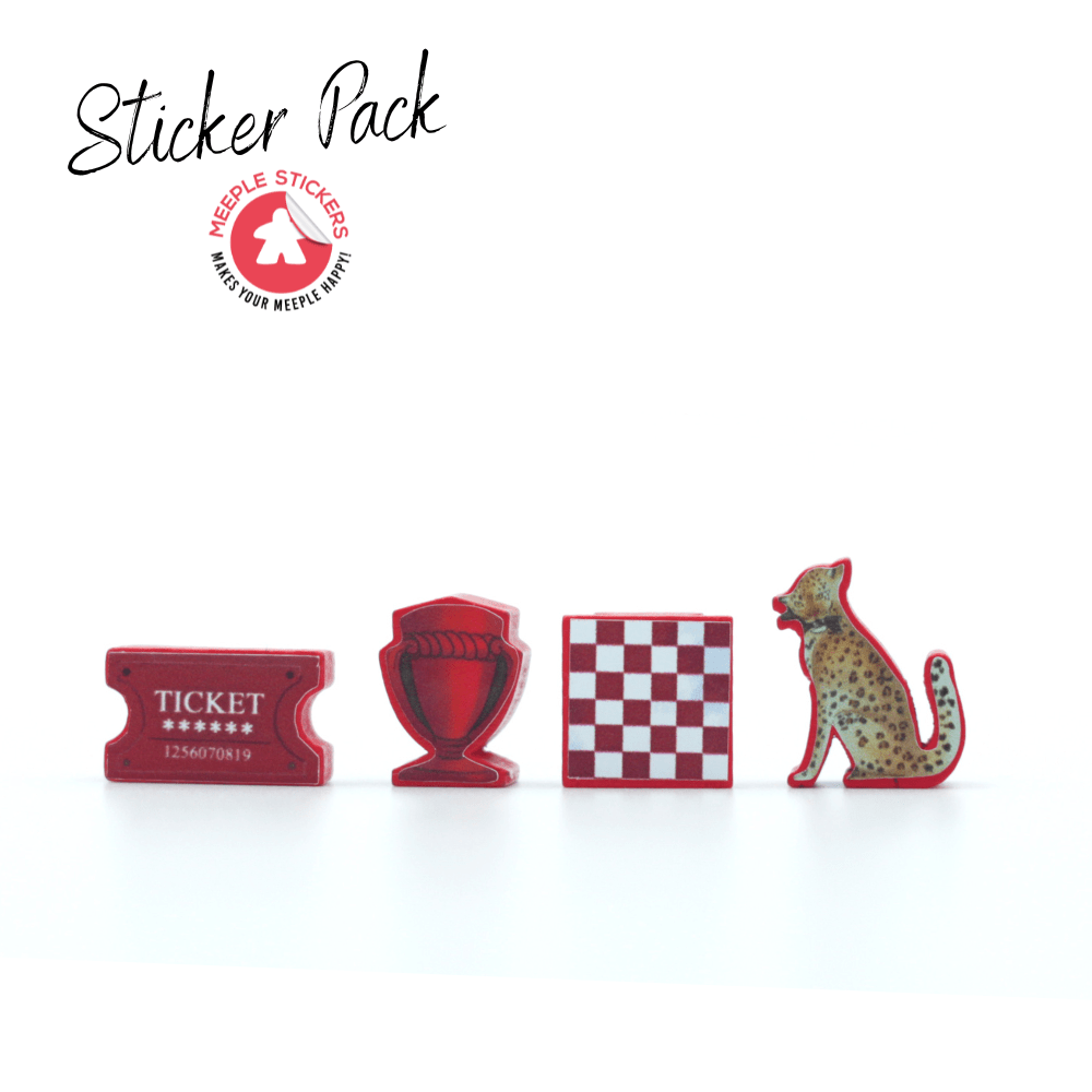 Meeple Sticker Ark Nova Marine Worlds Sticker Set doppelseitig