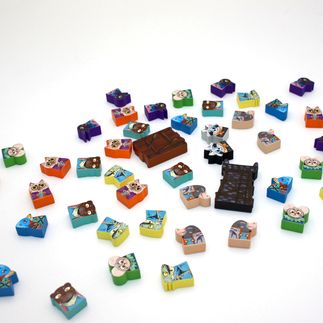 Meeple Sticker Root Riverfolk Sticker Set Fraktionen