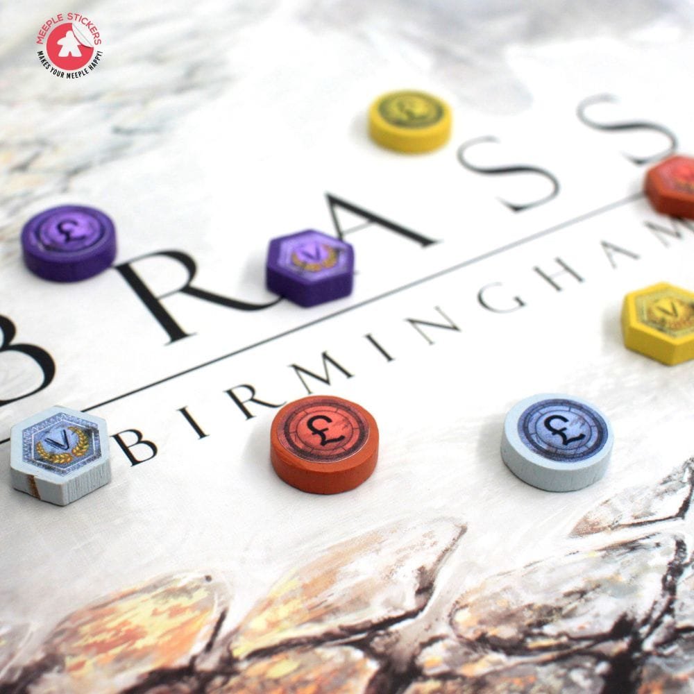 Meeple Sticker Brass Birmingham Sticker Set Aufkleber Industrie