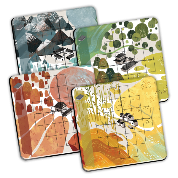 Horrible Dragon Castle Realm Board Playmats Spielmatten 4er Neopren