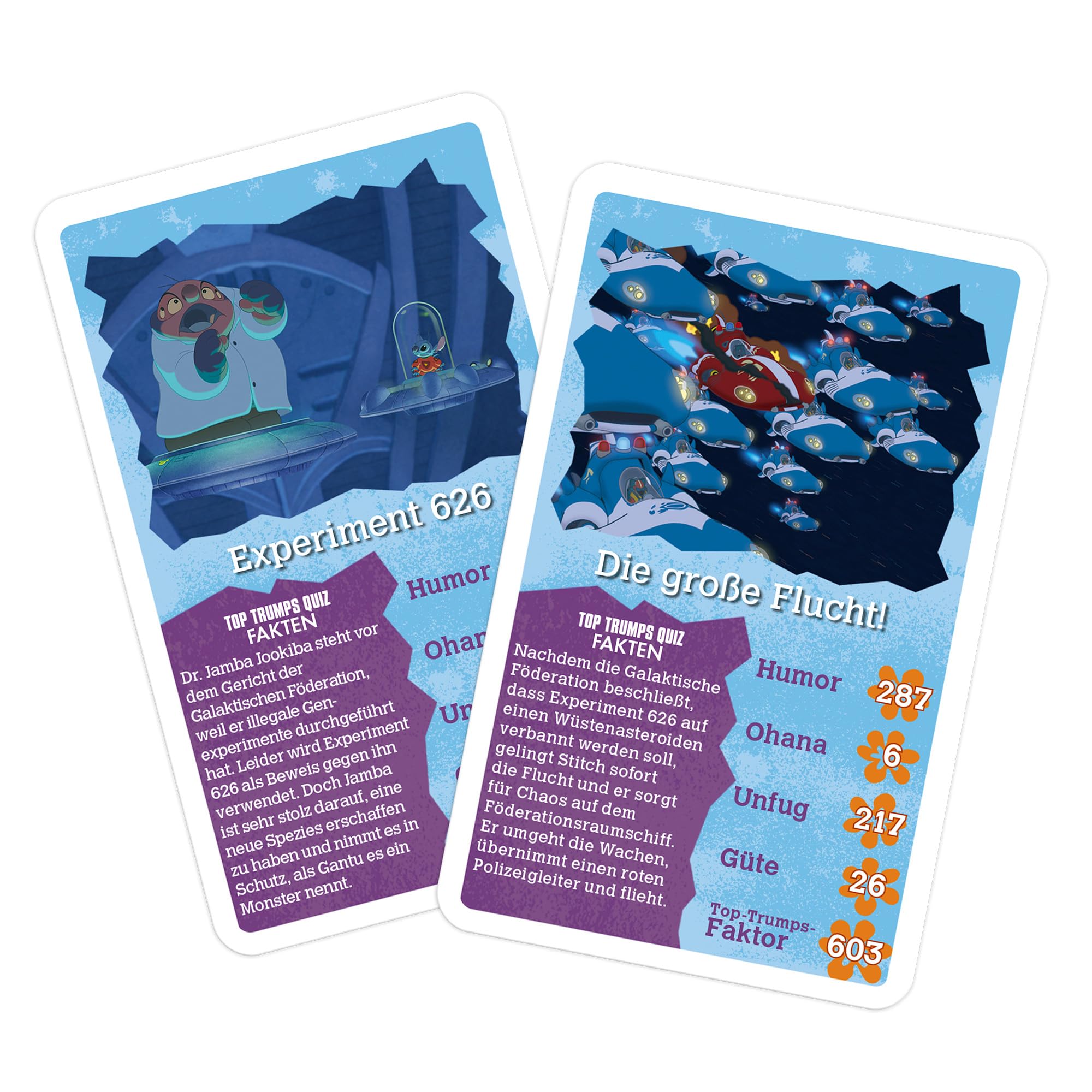 Winning Moves TOP TRUMPS Lilo & Stitch Kartenspiel Deutsch ab 6 Jahren