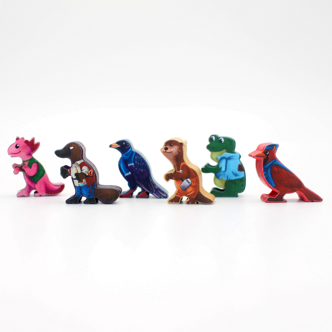Meeple Sticker Everdell Pearlbrook Sticker Set Erweiterung