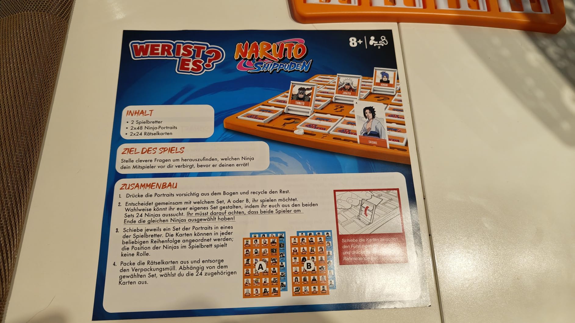 Winning Moves Wer ist es? Naruto Brettspiel Deutsch 2 Spieler