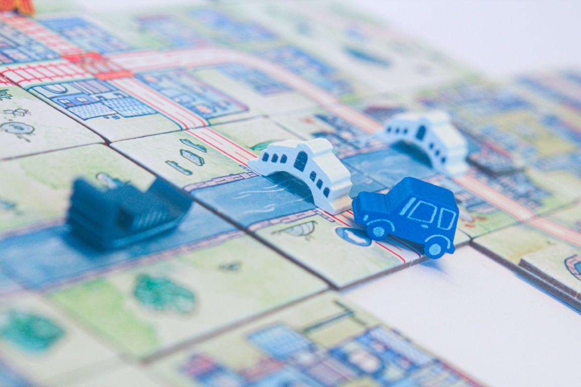 Horrible Railroad Tiles Canals Erweiterung Brettspiel