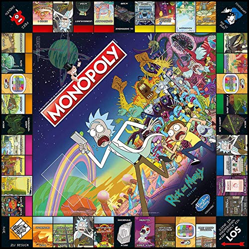 Winning Moves Monopoly Rick and Morty Brettspiel 2-6 Spieler