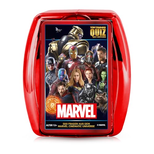 Winning Moves Top Trumps Quiz Marvel Edition Kartenspiel Deutsch