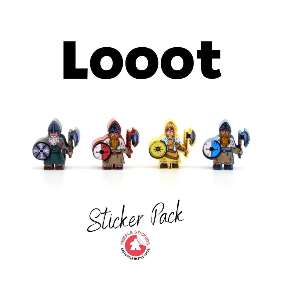 Meeple Sticker Looot Sticker Set Aufkleber Wikinger doppelseitig