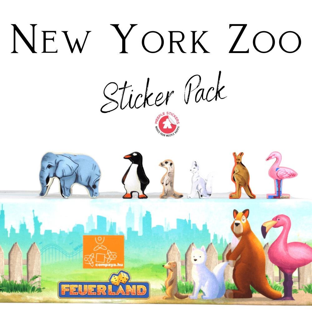 Meeple Sticker New York Zoo Sticker Set Tier-Meeple