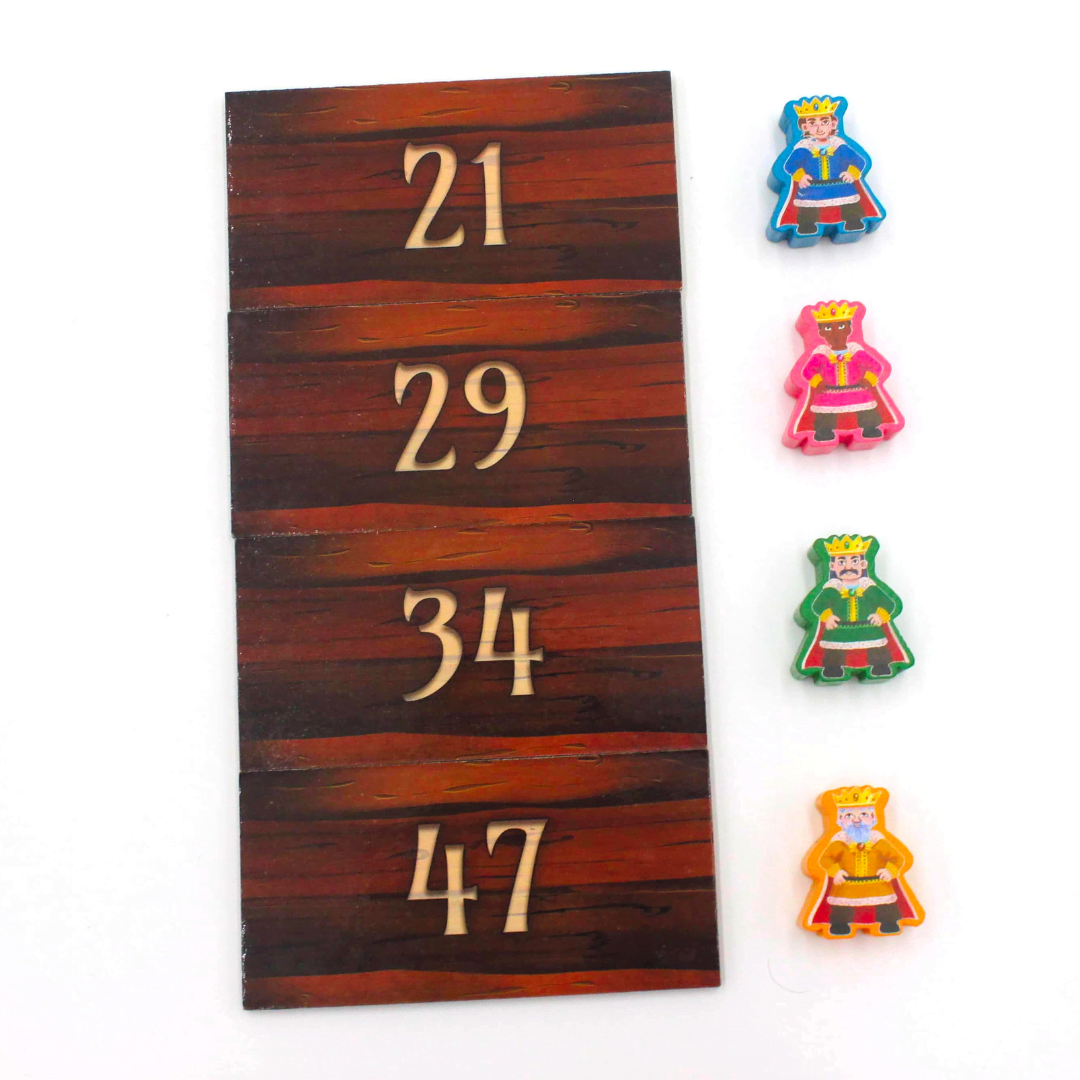 Meeple Sticker Kingdomino Sticker Set Meeple Aufkleber beidseitig