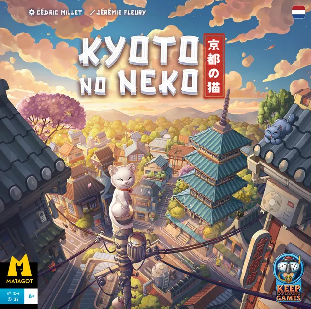 Keep Exploring Kyoto no Neko Brettspiel 2-4 Spieler Kätzchen