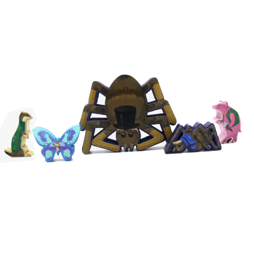 Meeple Sticker Everdell Mistwood Sticker Set beidseitig