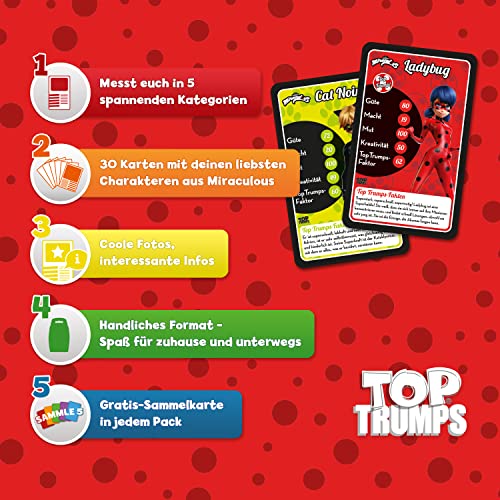 Winning Moves Top Trumps Miraculous Kartenspiel Deutsch 30 Karten