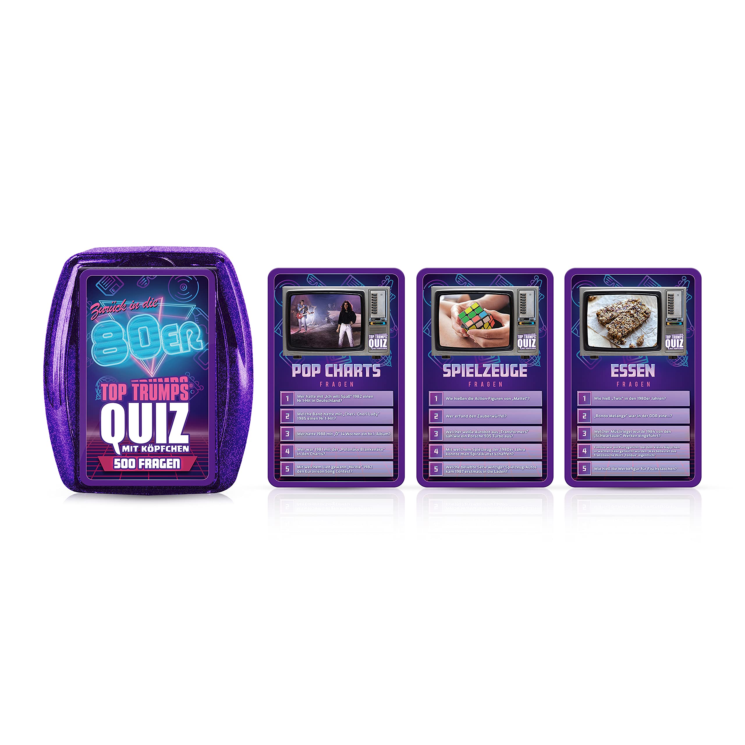 Winning Moves Top Trumps Quiz 80er Edition Kartenspiel 100 Karten