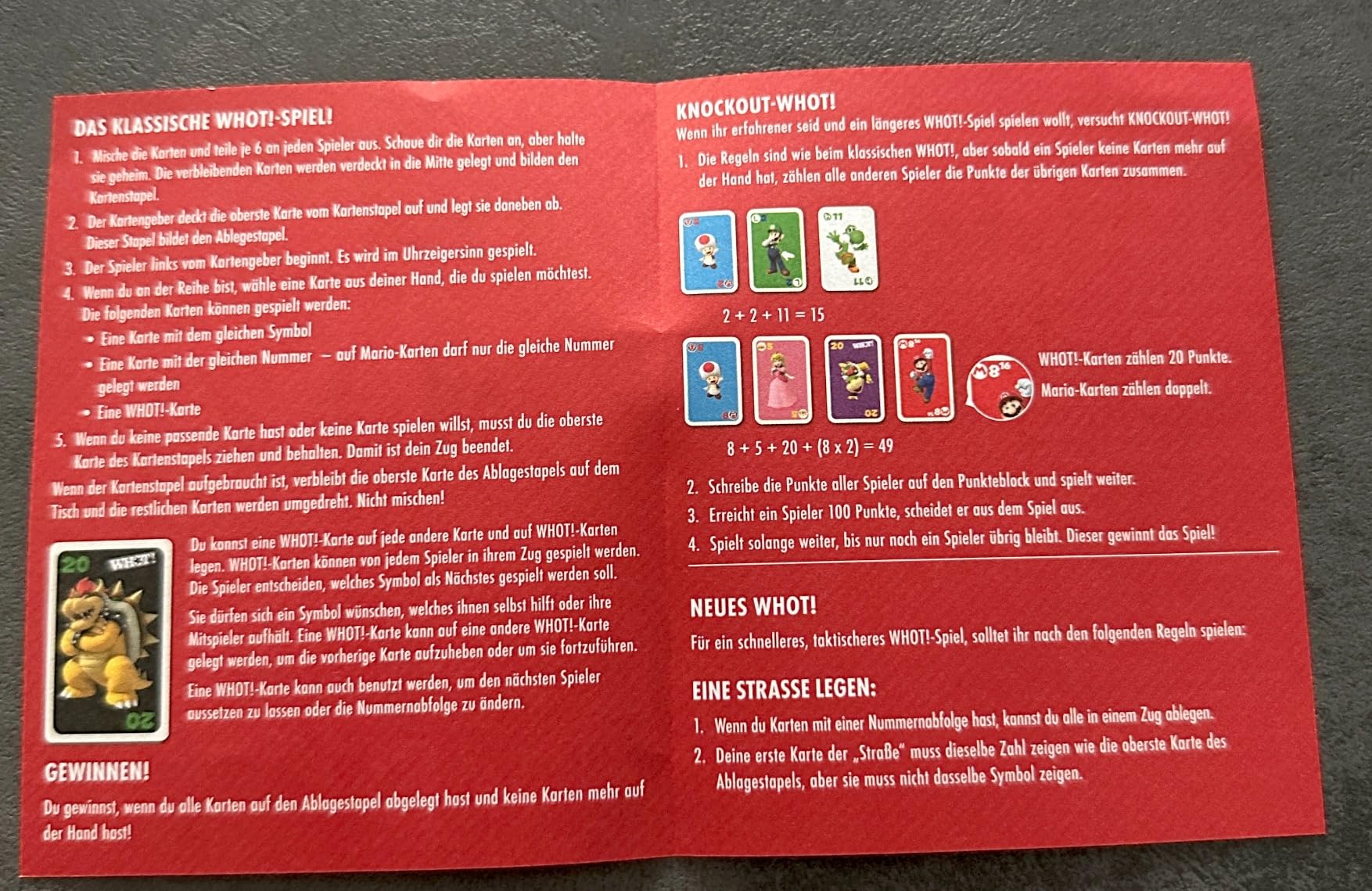 Winning Moves WHOT! Super Mario Kartenspiel ab 5 Jahren Reise