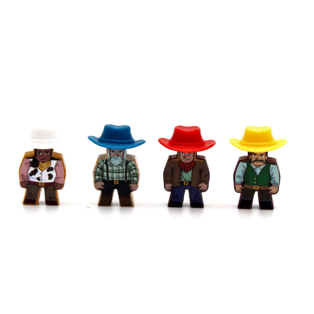 Meeple Sticker Great Western Trail New Zealand Sticker Set