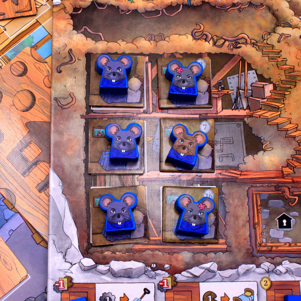Meeple Sticker Rats of Wistar Sticker Set Ratten beidseitig