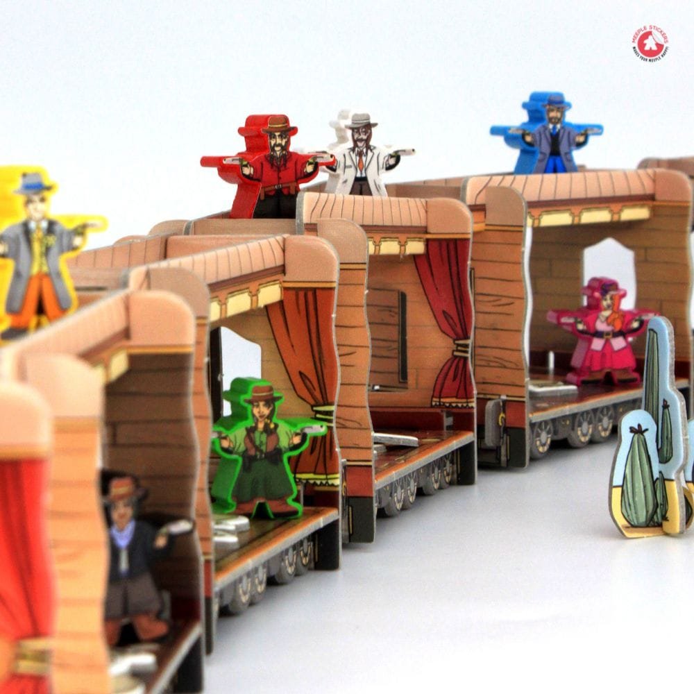 Meeple Sticker Colt Express Sticker Set Banditen beidseitig