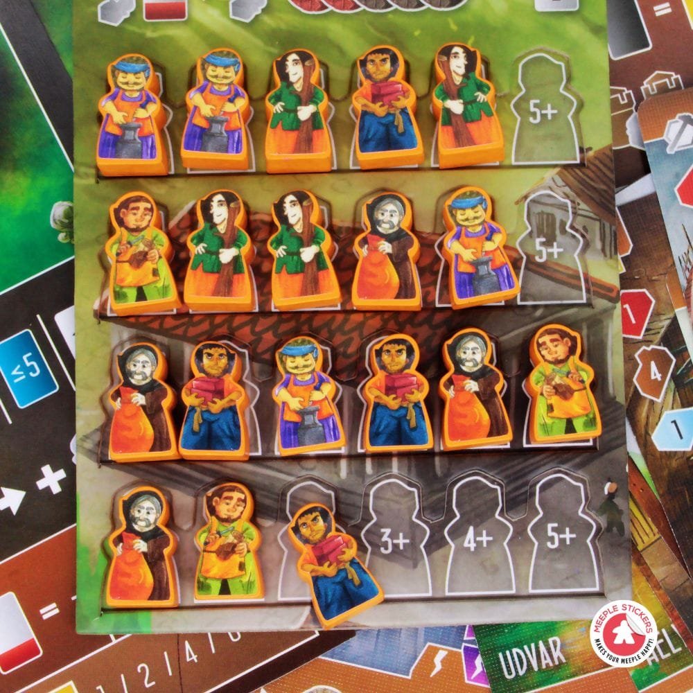 Meeple Sticker Architects Age of Artisans Sticker Set Meeple