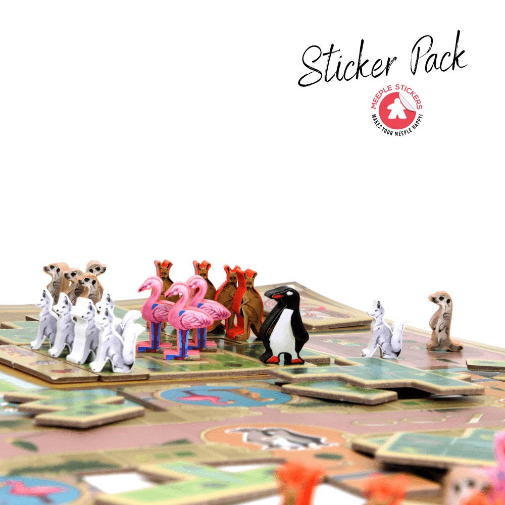 Meeple Sticker New York Zoo Sticker Set Tier-Meeple