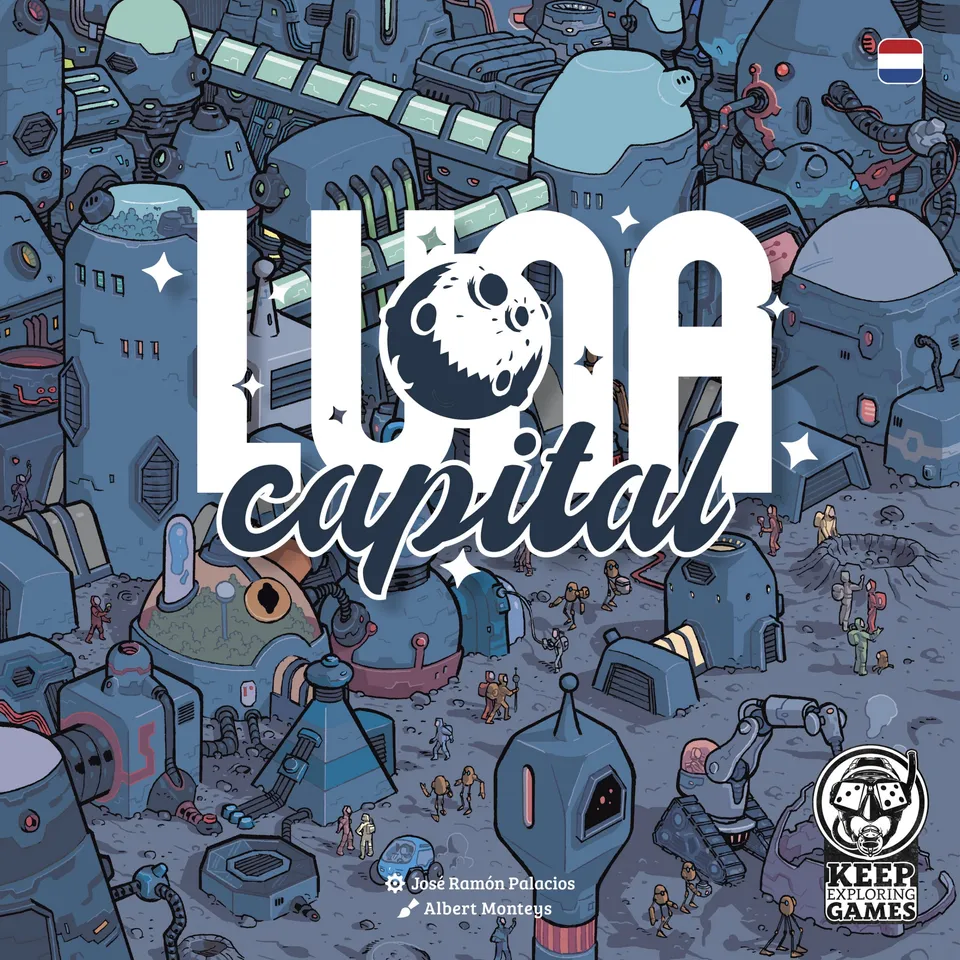 Keep Exploring Luna Capital Brettspiel mit Promo Plättchen