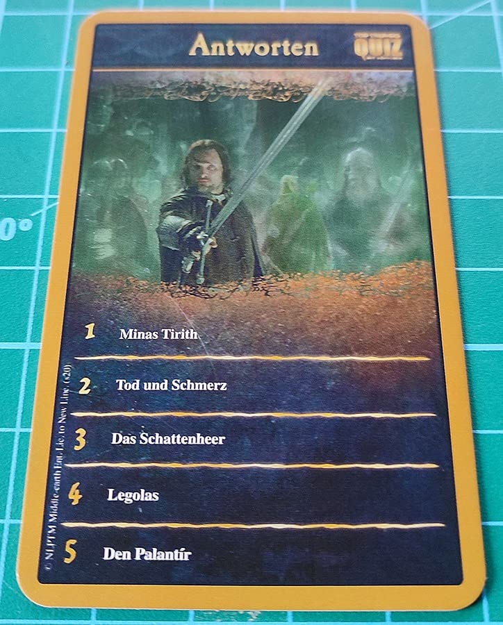 Winning Moves Top Trumps Quiz Herr der Ringe Quizspiel Karten