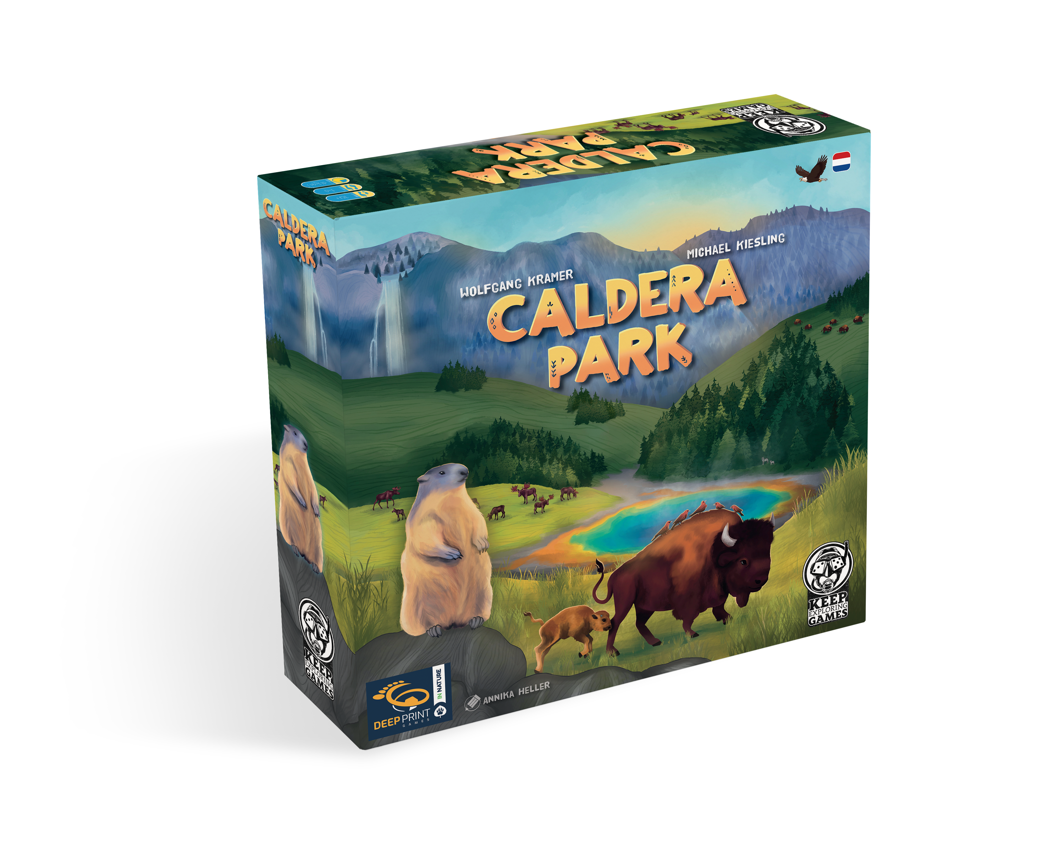 Keep Exploring Games Caldera Park Brettspiel Tierpark-Puzzle