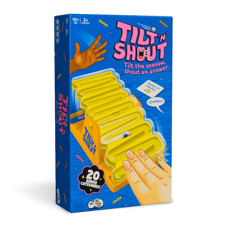 Big Potato Partyspiele Tilt n Shout Partyspiel Teams Murmel-Timer