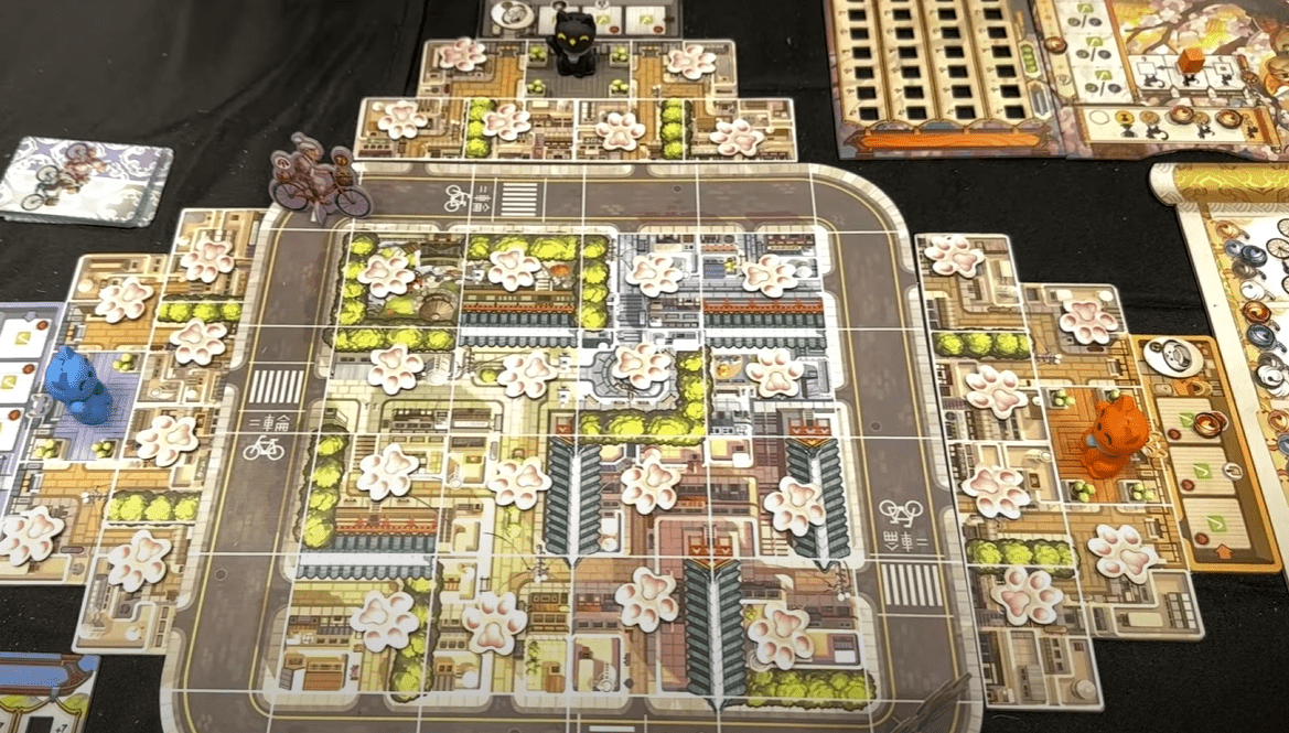 Keep Exploring Kyoto no Neko Brettspiel 2-4 Spieler Kätzchen