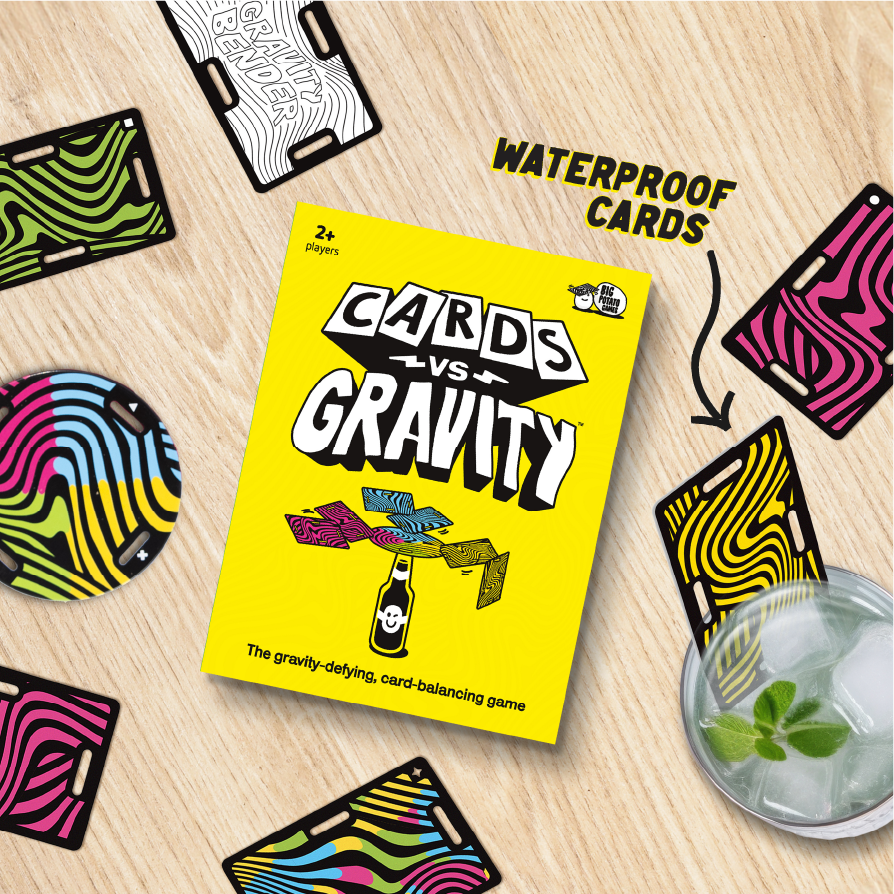 Big Potato Games Cards vs Gravity Partyspiel Karten-Stapelspiel