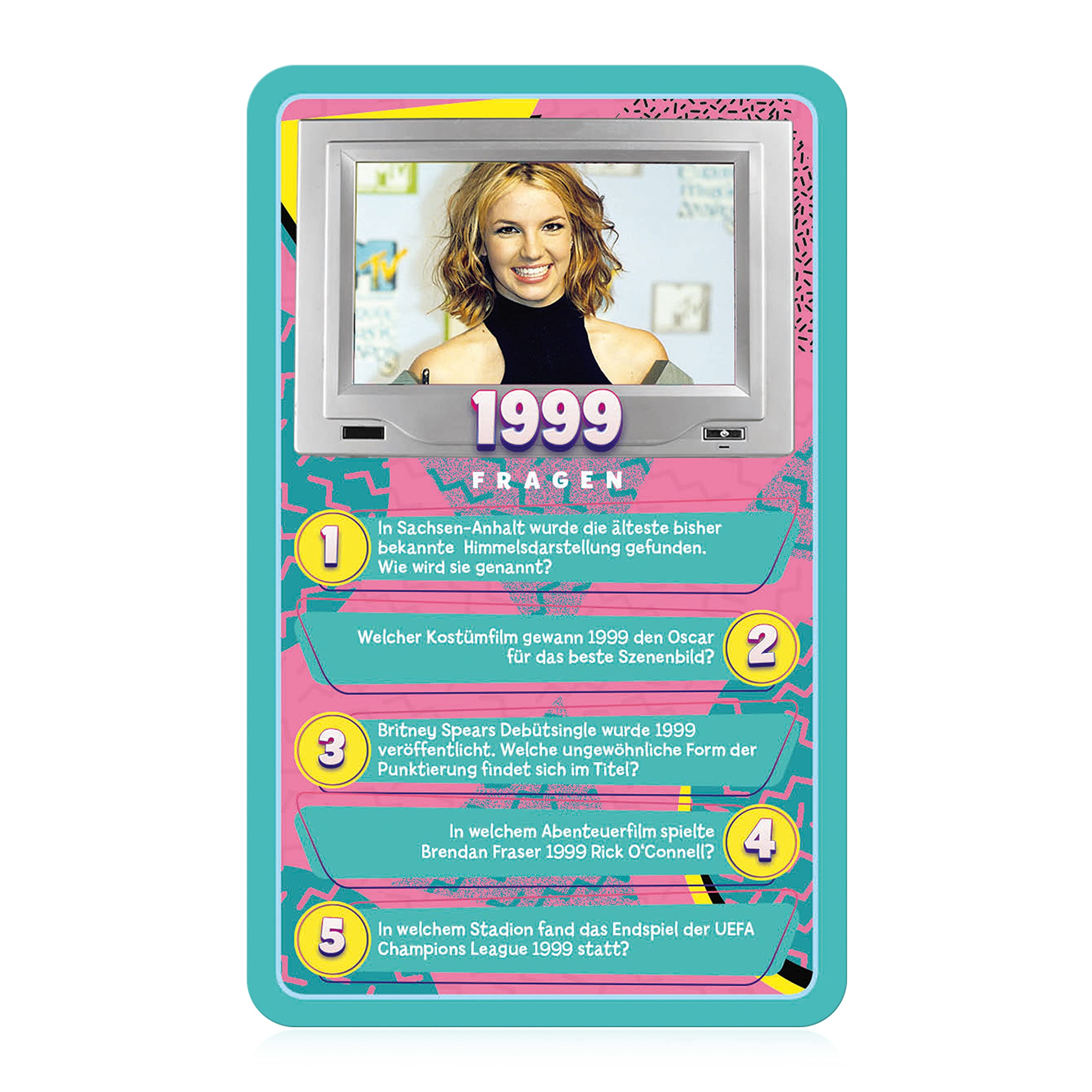 Winning Moves Top Trumps Quiz 90er Kartenspiel 100 Karten