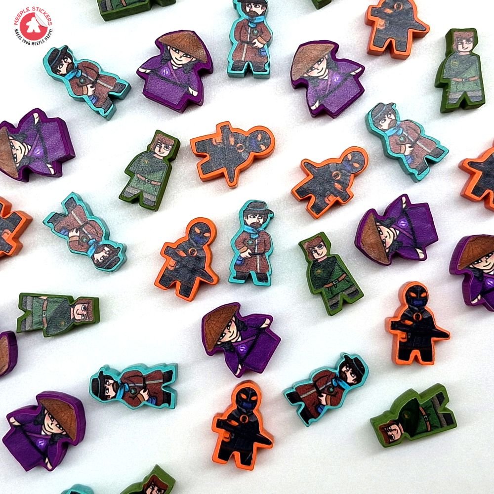 Meeple Sticker Scythe From Afar Fenris Sticker Set Erweiterung