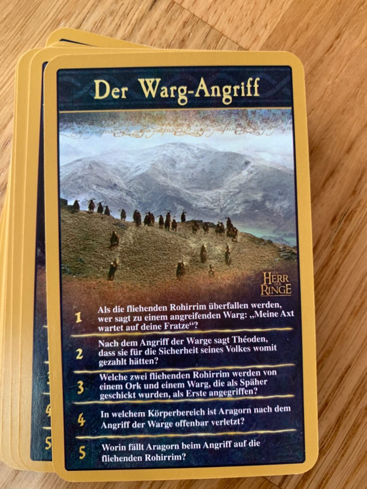 Winning Moves Top Trumps Quiz Herr der Ringe Quizspiel Karten