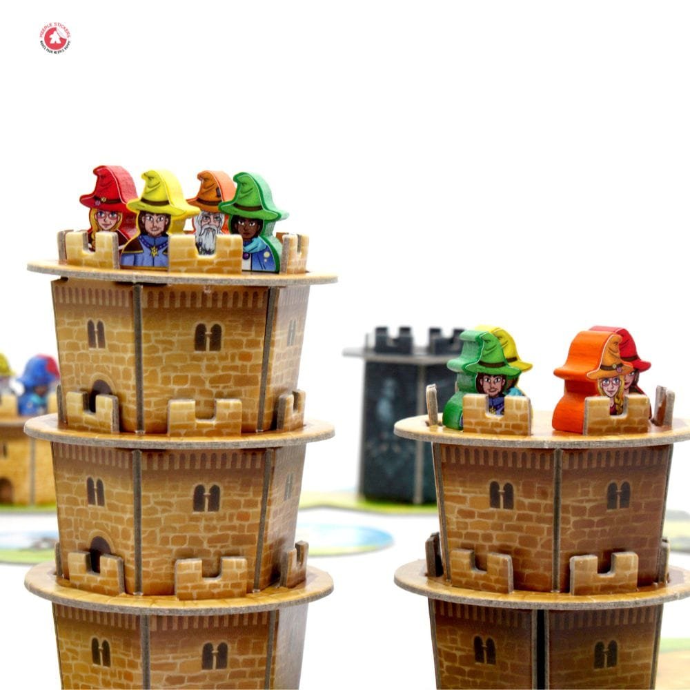 Meeple Sticker Wandering Towers Sticker Set Zauberer