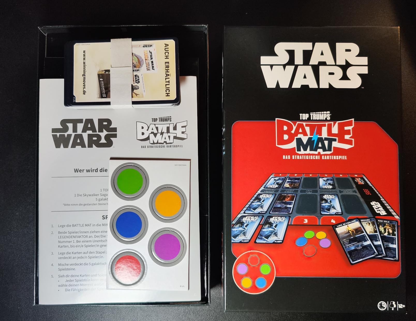 Winning Moves TOP TRUMPS Battle Mat Star Wars Brettspiel Skywalker Saga