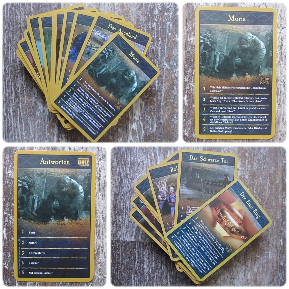 Winning Moves Top Trumps Quiz Herr der Ringe Quizspiel Karten