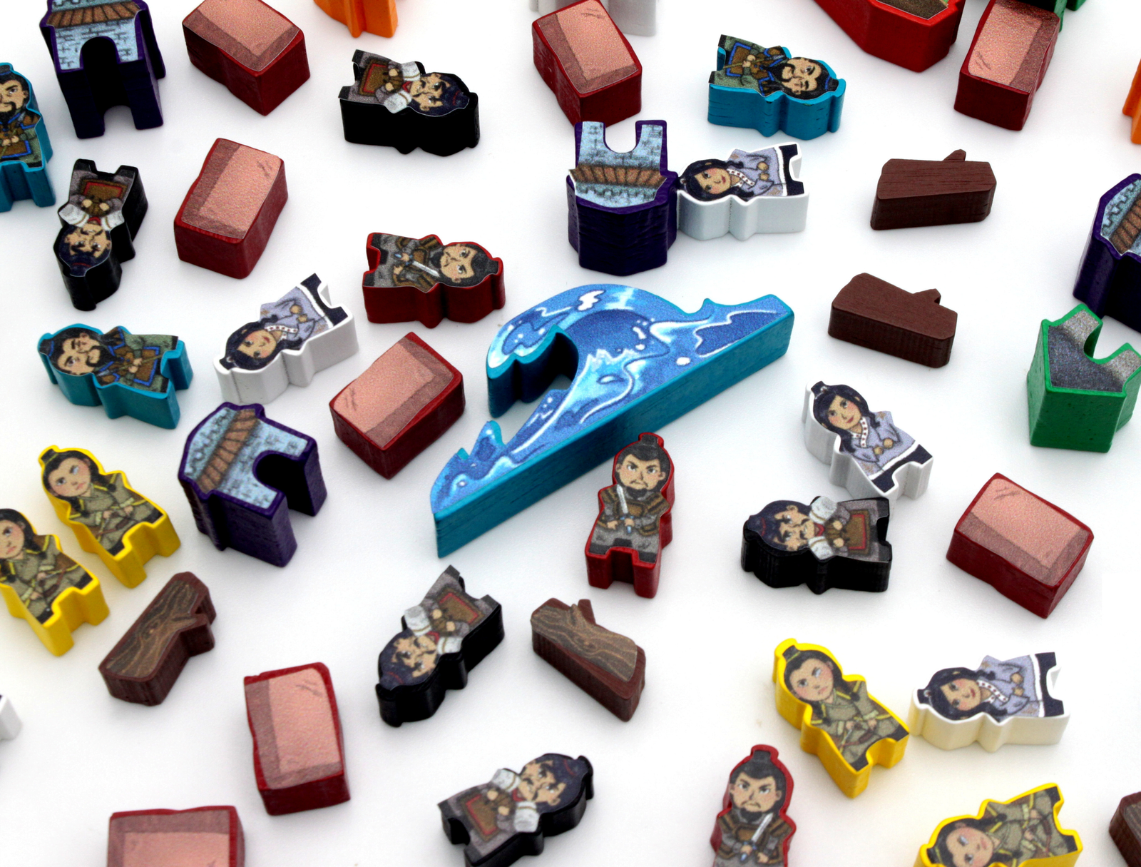 Meeple Sticker Legacy of Yu Sticker Set Aufkleber beidseitig