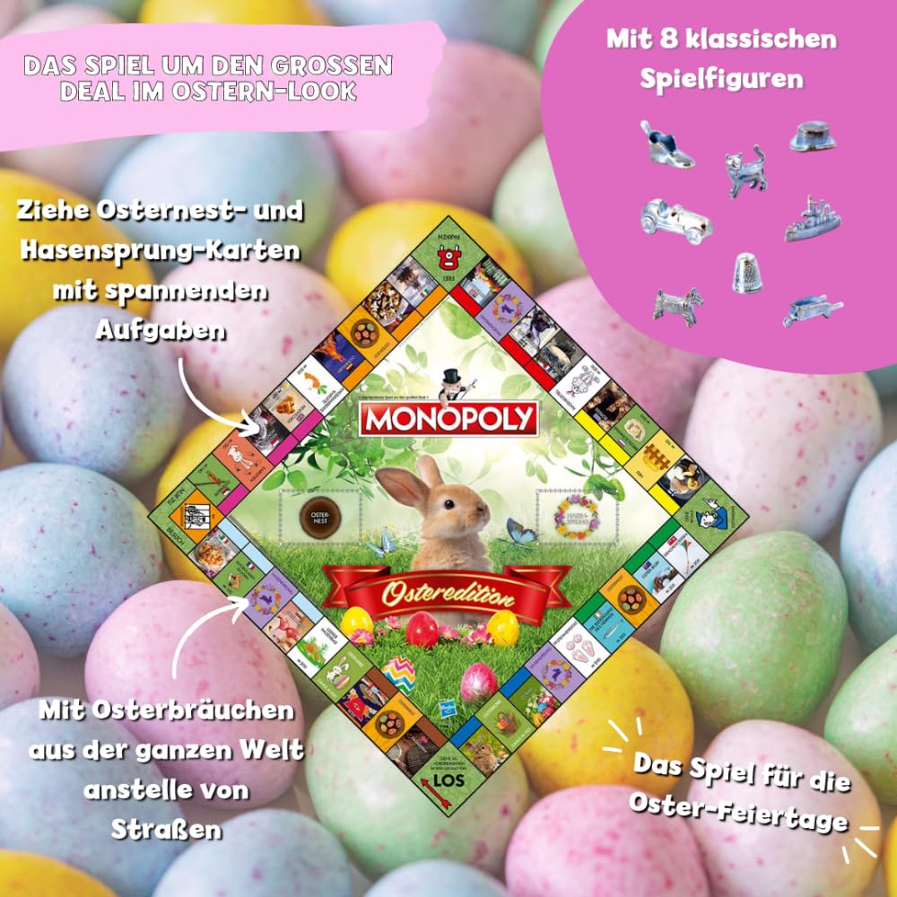 Winning Moves Monopoly Ostern Edition Brettspiel Deutsch ab 8 Jahren