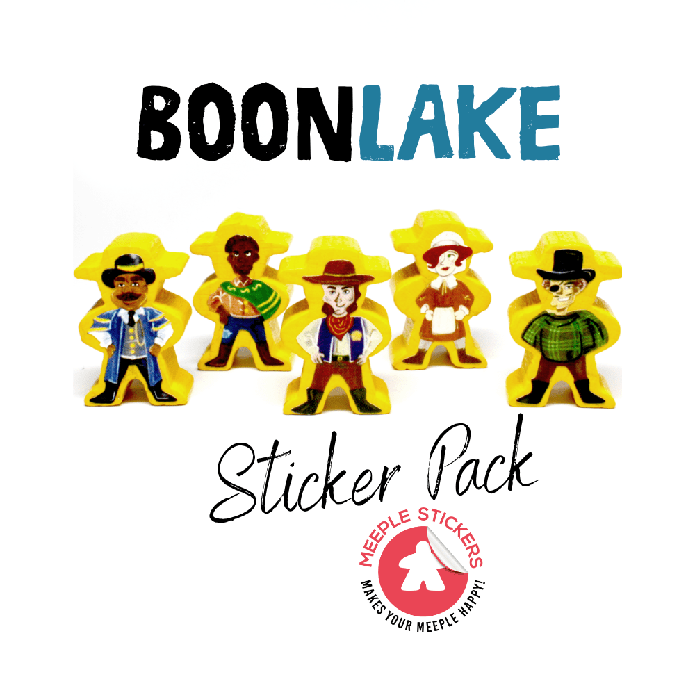 Meeple Sticker Boonlake Aufkleber Set doppelseitig