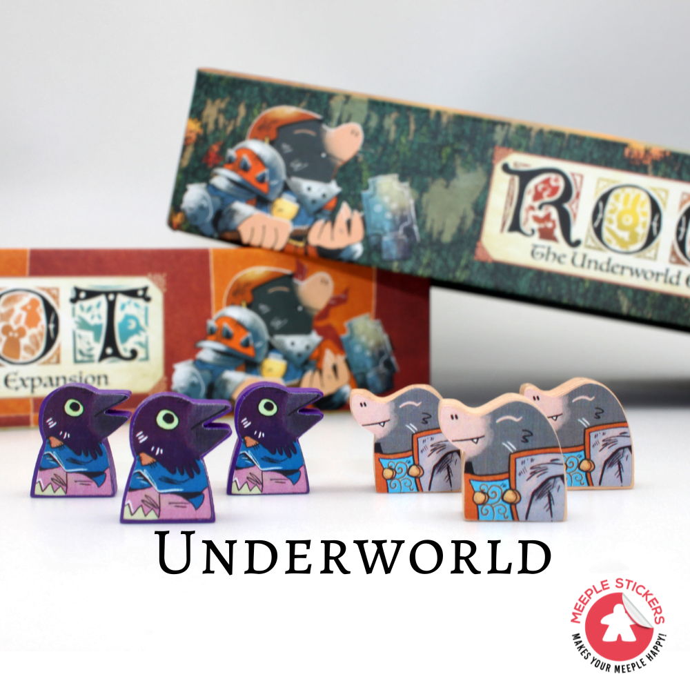 Meeple Sticker Root Underworld Sticker Set Fraktionen