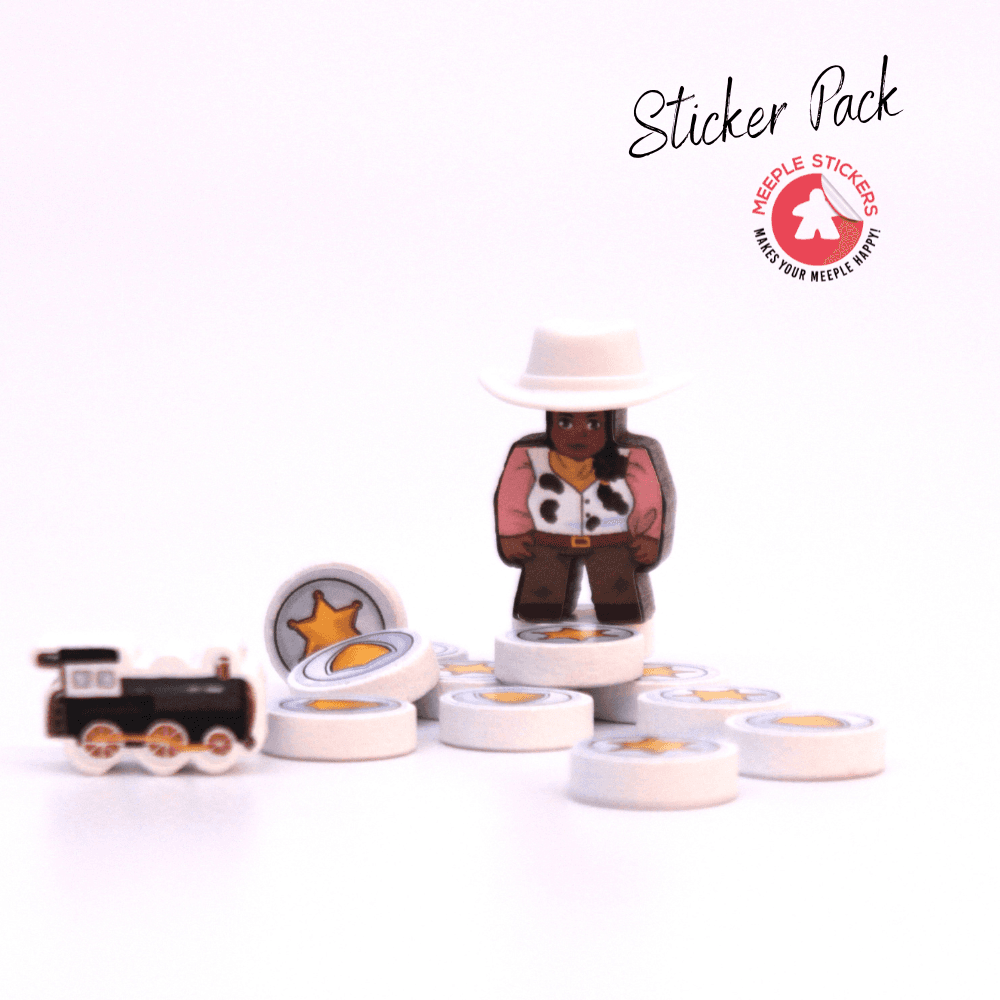 Meeple Sticker Great Western Trail Sticker Set 2nd Edition beidseitig