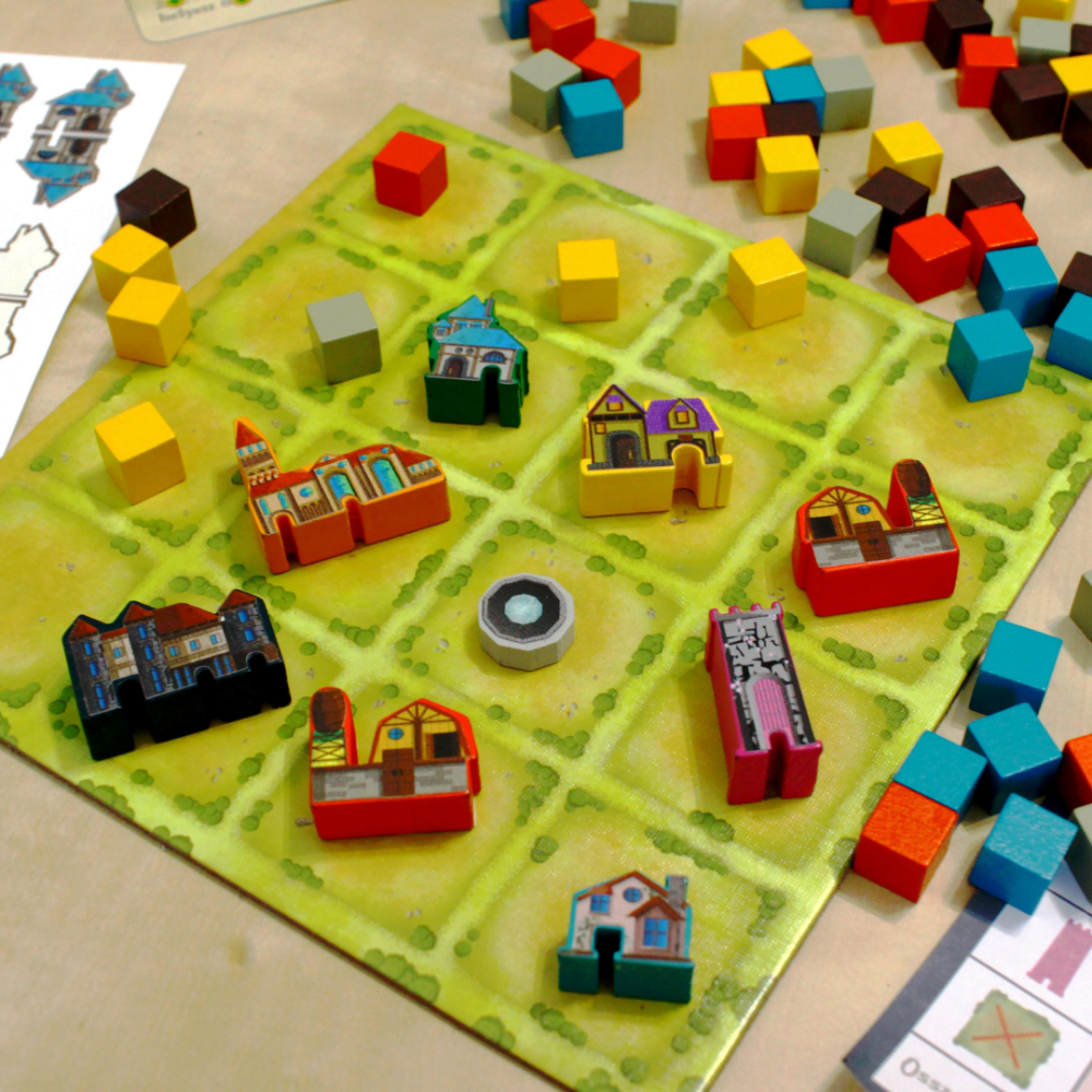 Meeple Sticker Tiny Towns Sticker Set Meeple doppelseitig