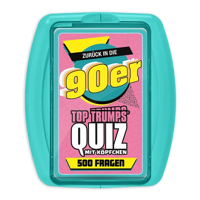 Winning Moves Top Trumps Quiz 90er Kartenspiel 100 Karten