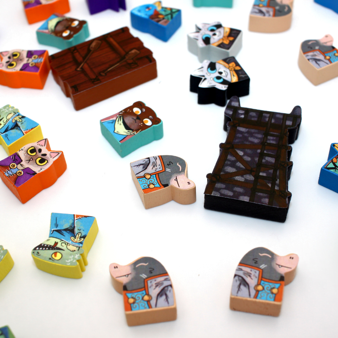 Meeple Sticker Root Riverfolk Sticker Set Fraktionen